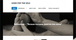 Desktop Screenshot of goodforthesole.org